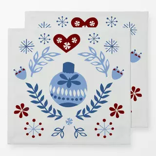 Servietten Weihnachtskugel
