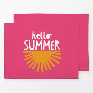 Tischset hello summer