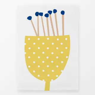 Geschirrtücher Gelbe Blume mit Punkten