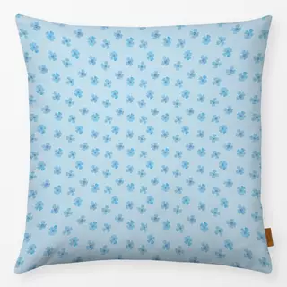 Kissen Muster Blüten blau II