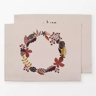 Tischset Herbstkranz
