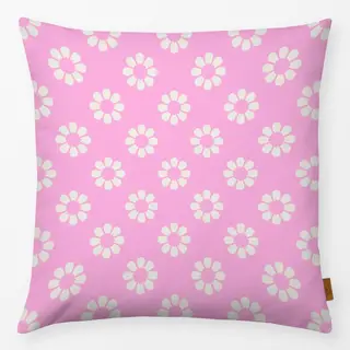 Kissen Muster Blüten rosa