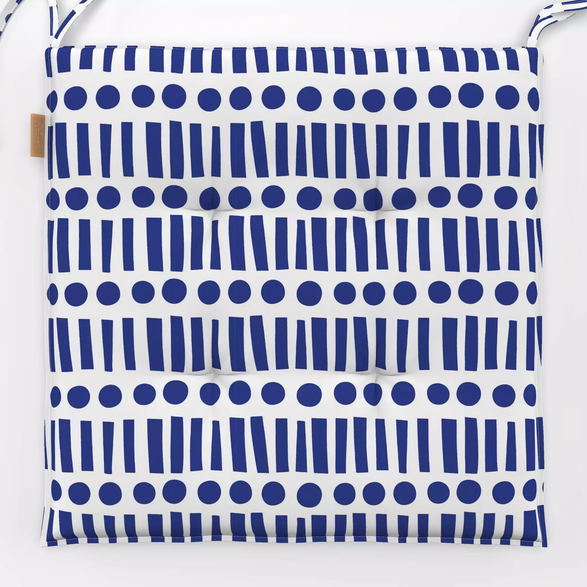 Sitzkissen Muster Punkte und Streifen - Symbole & Muster - von „Kerstin Ax"; Muster, abstrakt, Punkte, Streifen, Ozean, Meer...
