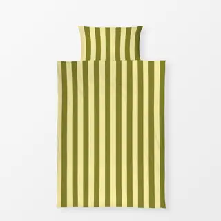 Bettwäsche colors stripes Olive & Butter