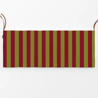 Bankauflage colors stripes Bordeaux & Olive