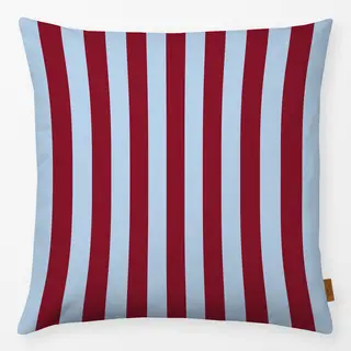 Kissen colors stripes Bordeaux & Eis