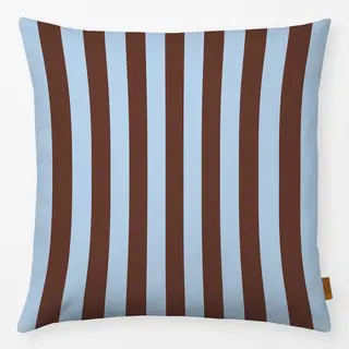 Kissen colors stripes Mahagoni & Eis