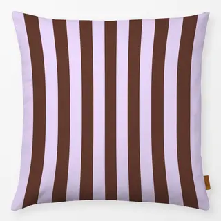 Kissen colors stripes Mahagoni & Pastelllila