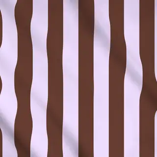 Meterware colors stripes Mahagoni & Pastelllila