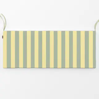 Bankauflage colors stripes Salbei & Butter
