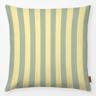 Kissen colors stripes Salbei & Butter