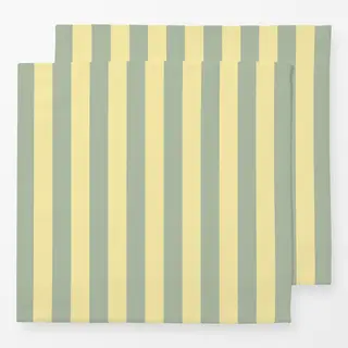 Servietten colors stripes Salbei & Butter