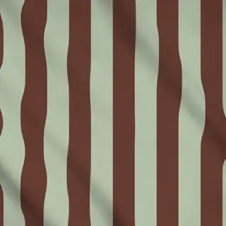 Meterware colors stripes Mahagoni & Salbei