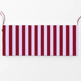 Bankauflage colors stripes Bordeaux & Pastelllila