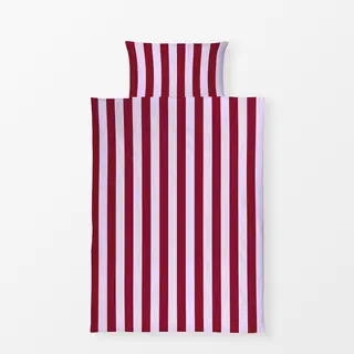 Bettwäsche colors stripes Bordeaux & Pastelllila