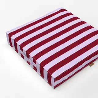Bodenkissen colors stripes Bordeaux & Pastelllila