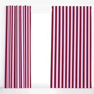 Dekovorhang colors stripes Bordeaux & Pastelllila