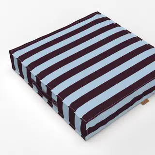Bodenkissen colors stripes Dunkellila & Eis