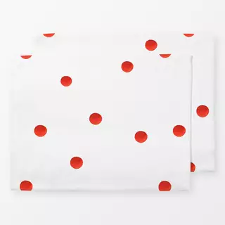 Tischset Little Dots Red Brown