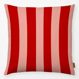 Kissen Stripes Christmas rot
