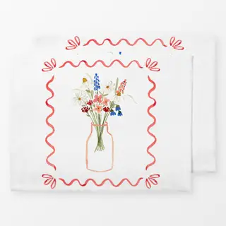 Tischset Midsummer Blumenvase