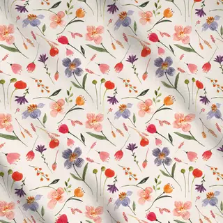 Meterware Easter Fun floral swirl