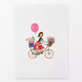 Geschirrtücher Easter Fun Bike Girl