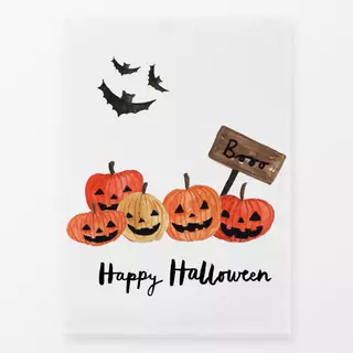 Geschirrtücher Happy Halloween Szene