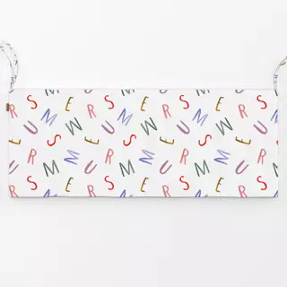 Bankauflage Summer Typo