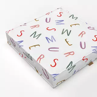 Bodenkissen Summer Typo