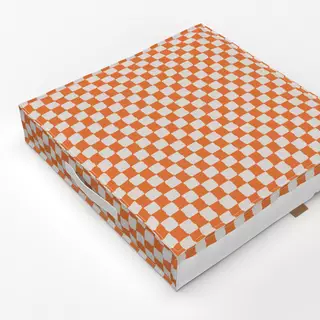 Bodenkissen Kachel-Liebe orange