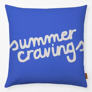 Kissen summer cravings blau