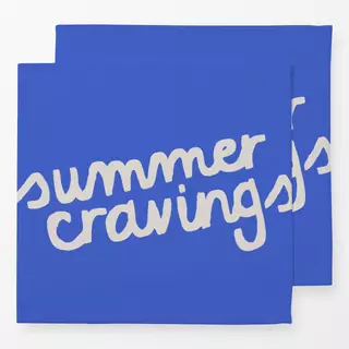 Servietten summer cravings blau