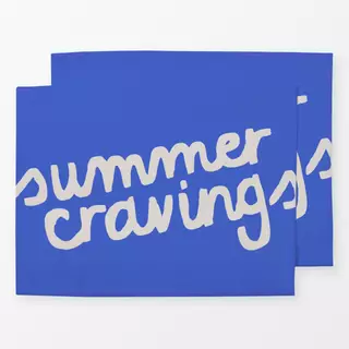 Tischset summer cravings blau