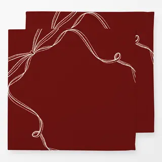 Servietten red bow