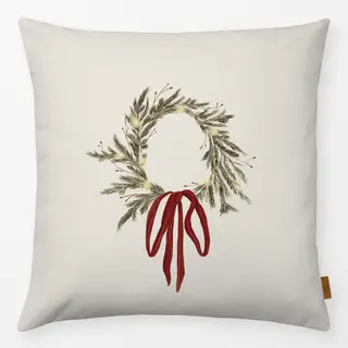 Kissen vintage christmas wreath