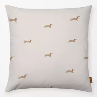 Kissen Happy Dackel pattern