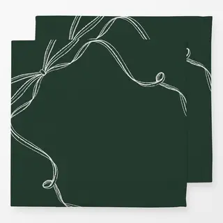 Servietten green bow