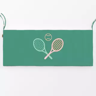 Bankauflage Vintage Tennis Spiel