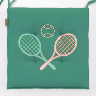 Sitzkissen Vintage Tennis Spiel