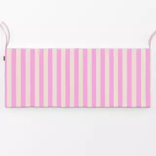 Bankauflage Gestreift Pink und Beige