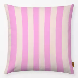 Kissen Gestreift Pink und Beige
