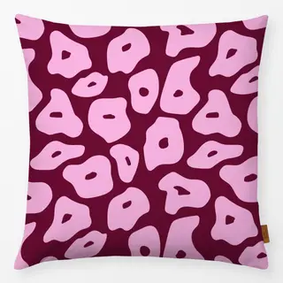 Kissen Poppy Pattern Bordeaux Smal