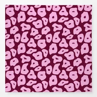 Tischdecke Poppy Pattern Bordeaux Smal