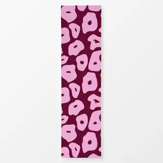 Tischläufer Poppy Pattern Bordeaux Smal