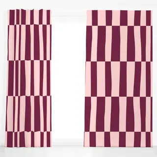 Dekovorhang Rosa-Burgundy