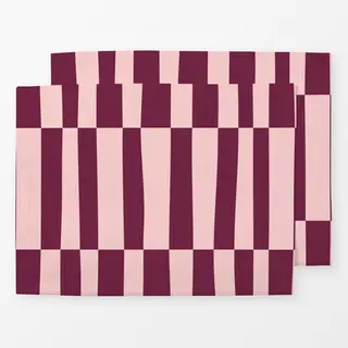 Tischset Rosa-Burgundy