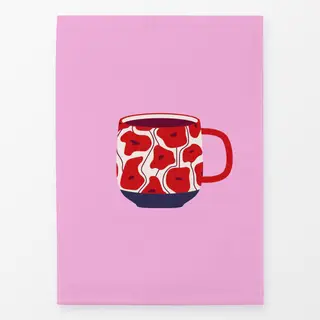 Geschirrtücher Poppy Pattern Cup