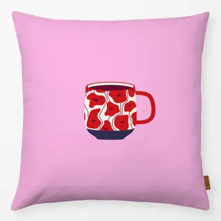 Kissen Poppy Pattern Cup