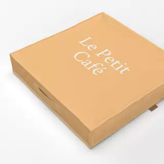 Bodenkissen Vintage Le Petit Café Peach